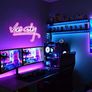 Vice City Neon Sign Pink White Led Sign for Bedroom Wall Decor USB Powered Letter Neon Light for Game Room, Man Cave, Gaming Zone (FREE POSTAGE) Image 3