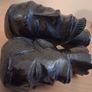 African carved busts x2 Image 4
