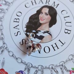 Thomas Sabo bulldog charm 925 sterling silver, brown enamel