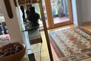 VINTAGE Brass Corinthian Column Stand Floor lamp with Shade