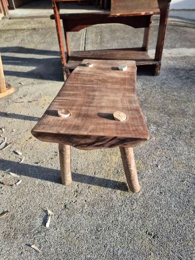 Hand made chestnut stool