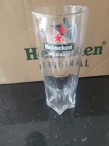 heineken star pint glasses new style