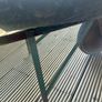 Vintage 1950s Zinc and wrought iron gardeners wheel barrow Image 4