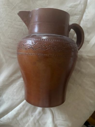 Antique Stoneware jug and Bowl