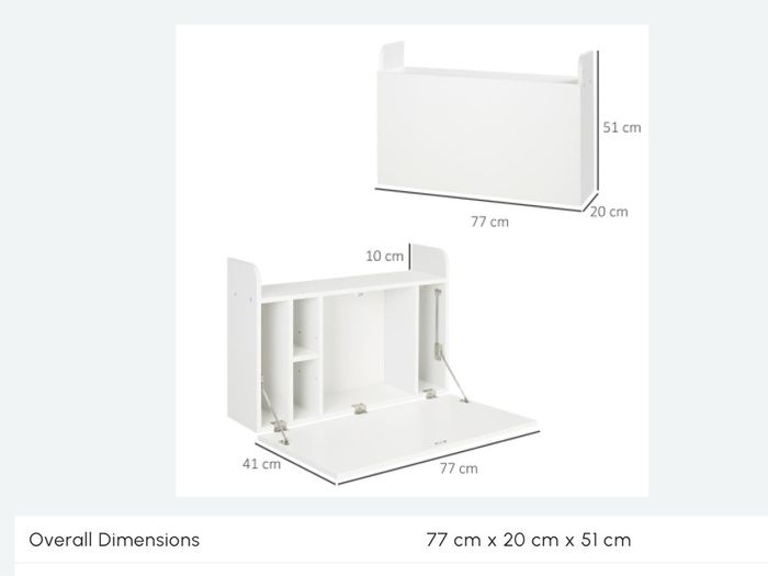 Brand New Compact Desk Wall Hung