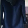 Blue jacket with detachable grey hood Image 4