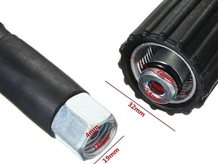High Pressure Power Washer Hose Jet Pipe Wash M14 x M22 Thread 14mm for Car Washing Garden Cleaning 10 Meter