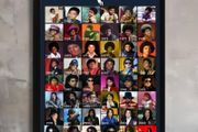 Wall Art Michael Jackson life history in pictures. .Unique design. A1 Gloss.