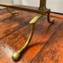 Brass Cheval Mirror with Cherub Finials. Image 3