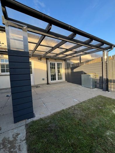 building pergola ,extension, side entry