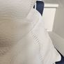 Ex display 55cm x 55cm 100% leather cushion COVER  by Roche Bobois in pale oyster Image 4
