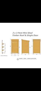 Mini shed 3x3ft