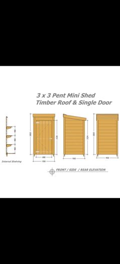 Mini shed 3x3ft