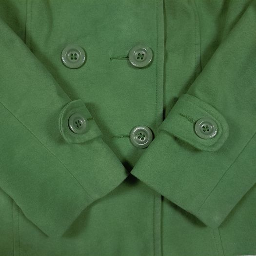 Jasper Conran Bright Green Double Breasted Pea Coat 12UK/40EU
