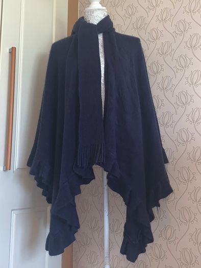 Navy poncho