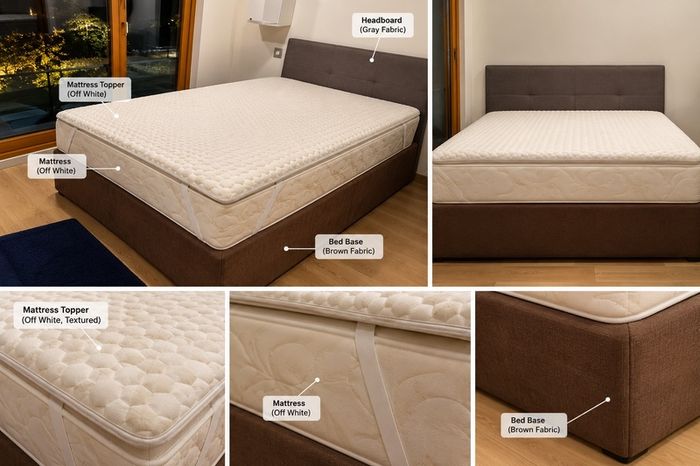 King Sized Bed with Mattress & Topper