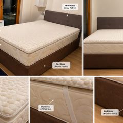 King Sized Bed with Mattress & Topper