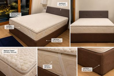 King Sized Bed with Mattress & Topper