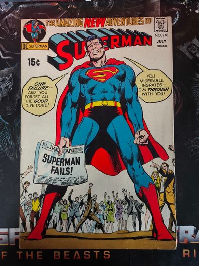 Superman ! Issue #240 ! Wonder Woman Appears ! Bronze Age Comic from 1971 ! by DC Comics !