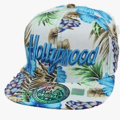 Baseball Cap Hollywood Snapback Hat Floral Hawaiian