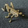 3 brass Insects, Solid brass. Image 6