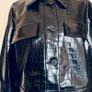 Zara Croc Effect Faux Leather Jacket, Size M, New with tags Image 4