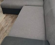 Grey corner sofa bed