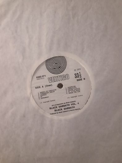 Black Sabbath - Black Sabbath Vol 4 (LP, Album) UK First Pressing