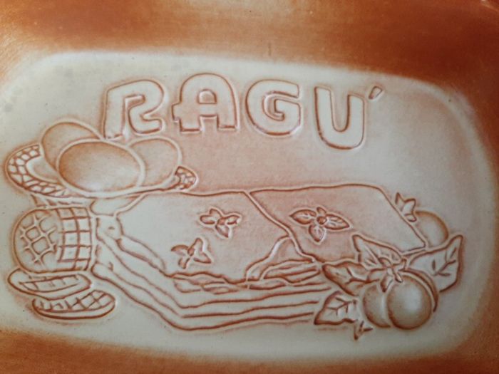 New ceramic dish vintage RAGU