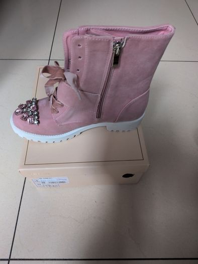 Vices Pink Rebel Ankle Boots.  S.39-6.  B.N.W.T. -