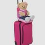 Build A Bear BABW Luggage Seat Car Seat Carrier Cushion Pink and Purple Image 3