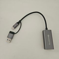 Ethernet adapter with both USB C and USB A