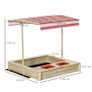 Kids Wooden Sand Pit Children Sandbox Playset Outdoor Backyard (FREE SHIPPING) Image 4