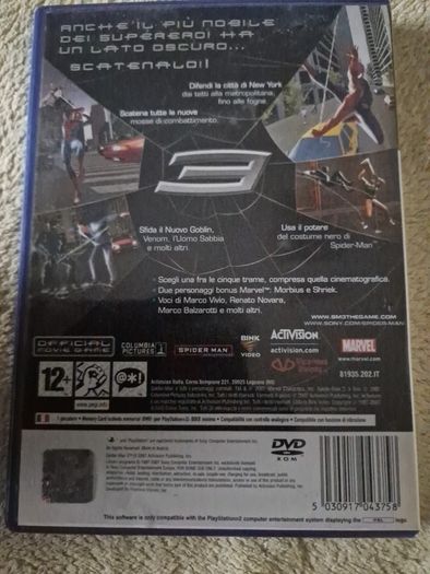 French Version Spider Man 3 PlayStation2 Ps2 Games Original