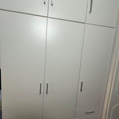 Wardrobe with top cabinet