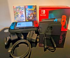 Nintendo Switch V2 - Excellent Condition + 2 Games + Case