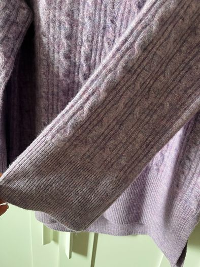 Monsoon Purple Cable Knit Jumper