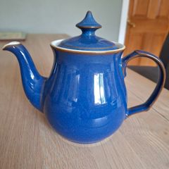 Large Denby Tea Pot Imperial Blue
