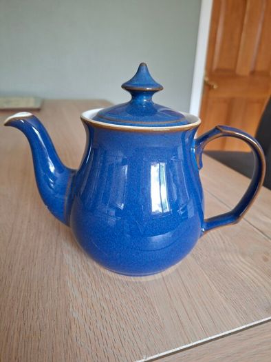 Large Denby Tea Pot Imperial Blue