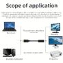 DP to HDTV Adapter Cable - 4K HD USB-Powered DisplayPort to HDTV Converter for Desktop Laptop Graphics Card, External TV Projector, 360 Rotating DP to HDTV Adapter, Laptop Display Adapter, Sleek Metallic Finish, Highquality Cable Image 3
