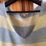 Monsoon Ladies Green and Yellow stripe Mohair wool Blend Lightweight jumper XL oversize Includes Post Image 5