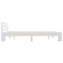 Bed Frame White Solid Pine Wood 180x200 cm 6FT Super King Image 2