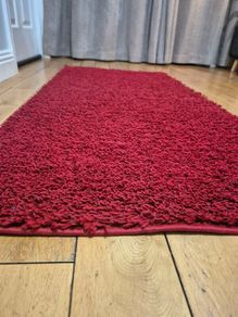 Moda Red Shaggy Rug