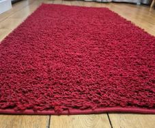 Moda Red Shaggy Rug
