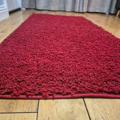 Moda Red Shaggy Rug
