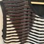 Allsaints, Y2K, hand embellished beaded & sequins silk top, size UK8 Image 6