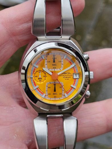 Watch Seiko Aka Alba Chronograph.