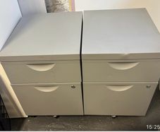 Small filing cabinets on wheels x2