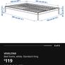 Vevelstad IKEA bed frame king size 150x200 Image 2