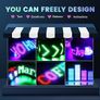Scrolling Huge Bright Advertising LED Sign  Flexible USB 5V LED Store Sign Bluetooth App Control Custom Text Pattern Animation Programmable LED Display for Bar Party Festival Image 6